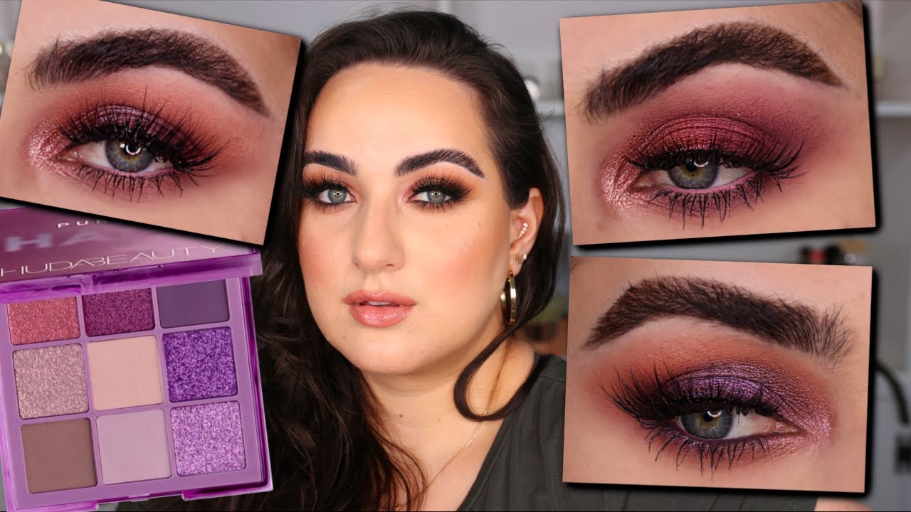 Huda Beauty New Purple Eyeshadow Palette – 18 Highly Pigmented Shades