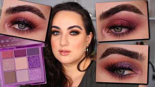 Huda Beauty New Purple Eyeshadow Palette – 18 Highly Pigmented Shades